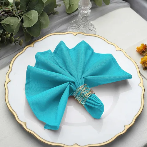 Miniatura 27 de 60 servilletas de poliéster azul marino de 17 pulgadas para boda, fiesta, recepción, catering, eventos, restaurante, cocina, hogar