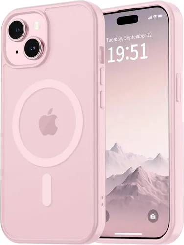 Miniatura 33 de vnnink para iPhone 12 y iPhone 12 Pro, funda de teléfono celular translúcida con protección contra caídas de grado militar, mate magnética