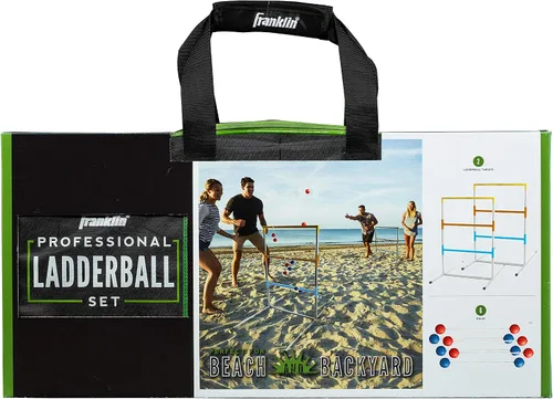 Miniatura 7 de Franklin Sports Juego de pelota de escalera, incluye 2 objetivos de bola de escalera con bases pesadas y 6 bolas, juego de lanzamiento de golf