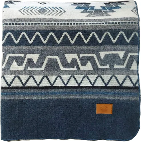 Miniatura 14 de Manta azteca inca, tamaño Queen, manta King Estilo bohemio navajo del suroeste de la India Funda nativa para campamento, ropa de cama, sofá