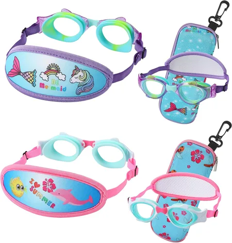 Miniatura 10 de Gafas de natación para niños de 2 a 6 años, gafas para niños sin jalar el cabello, gafas para niños con banda para la cabeza acolchada 1pk Kids