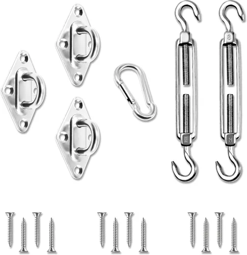 Miniatura 13 de Kit de accesorios para toldo con tensores de 6 pulgadas para instalación de toldo rectangular