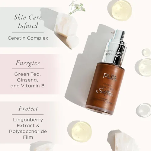 Miniatura 4 de PÜR MINERALS 4-in-1 Love Your Selfie Foundation & Concealer - Longwear Medium-to-Full Coverage Liquid Makeup Foundation with Hydrating Blend for