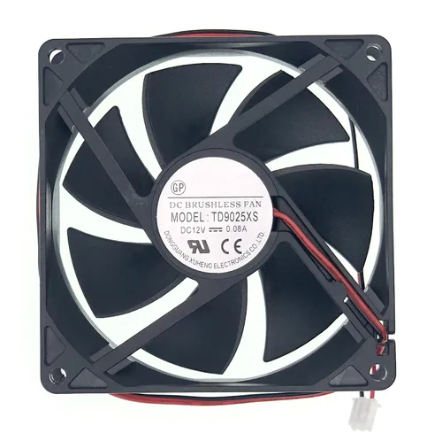 Miniatura 5 de Nuevo ventilador de refrigeración para TONON TD9025XS, DC 12V 0.08A 9025 9CM Tamaño: 3.543x3.543x0.984 in Ventilador de enfriamiento silencioso de 2