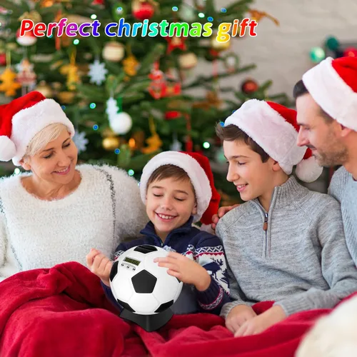 Miniatura 2 de MOMMED Alcancía para niños, alcancía digital, alcancía de pelota de fútbol, regalos de fútbol para niños, alcancía de monedas con aspecto de balón