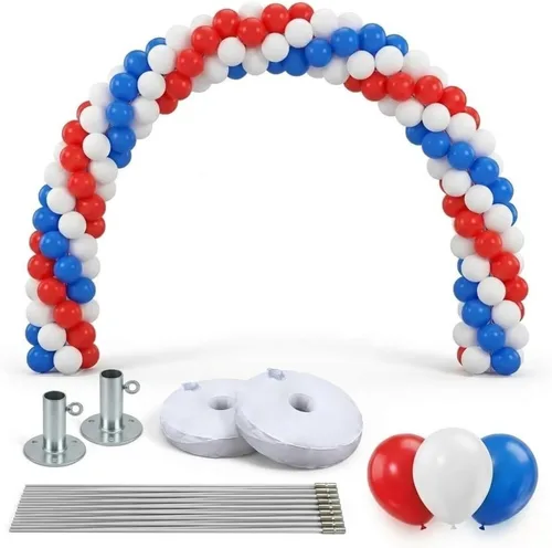 Miniatura 8 de PMU Graduation & Prom DYI Balloon Garland Arch Kit – Reusable Expandable Arch Frame with 2 Bases for Parties, Weddings & Events