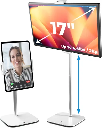 Miniatura 9 de COOPER TabStand, Soporte para iPad de 20" de Alto para Escritorio, Soporte de Monitor Portátil hasta 17" Soporta 4.4 lb, Soporte de Escritorio