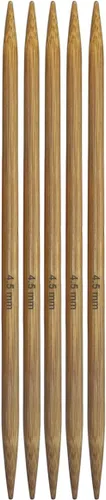 Miniatura 18 de Mdoker Agujas de tejer de bambú de doble punta de bambú carbonizado 7.9 pulgadas (7.9 in) de longitud para proyectos de hilo de tejer creativos