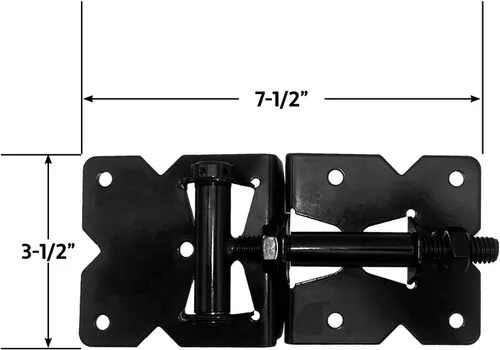 Miniatura 7 de Bisagra de puerta de acero inoxidable blanco para vinilo, esgrima de PVC - CAJA Cantidad 12