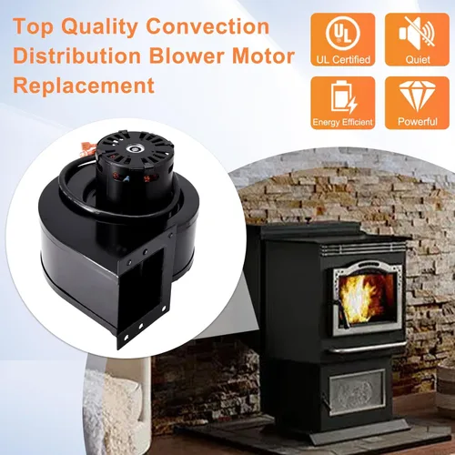Miniatura 6 de Ventilador de soplador de convección 3-21-33647 para estufa de pellets Harman P68, P61, P43, P38, Advance, Accentra 52i Pellet Stove, 3-21-22647