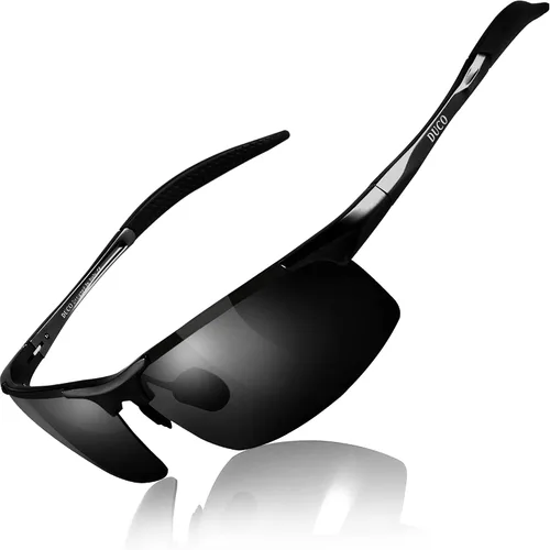 Duco - Gafas de sol deportivas polarizadas para hombre con protección UV 8177s