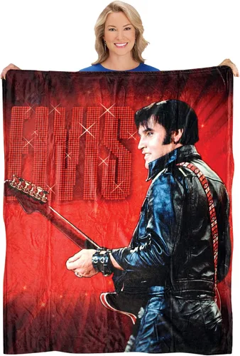 Elvis Presley 1968 Comeback Special - Manta de Forro Polar - Forro Polar Coral Súper Suave - 50" x 60" - Comodidad Lujosa y Tamaño Generoso para