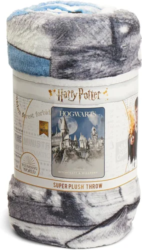 Miniatura 5 de Northwest Manta de micro Raschel de Harry Potter, ligera y transpirable para sofá, acogedora para todas las estaciones, 46 x 60 pulgadas, brujería