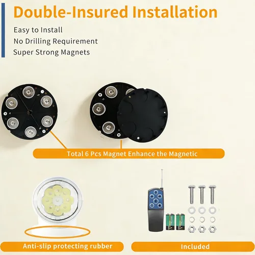 Miniatura 3 de Luz de búsqueda con control remoto LED para camión, barco, auto, lámpara de respaldo blanca de reinicio automático 60W 6000lm, búsqueda para caza
