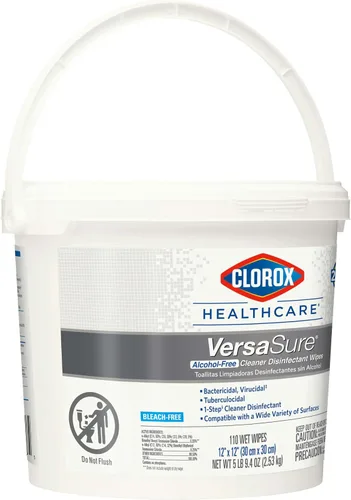 Miniatura 9 de Clorox Healthcare VersaSure - Toallitas desinfectantes limpiadoras, 12 x 12 pulgadas, cubo de 110 unidades (el paquete puede variar)