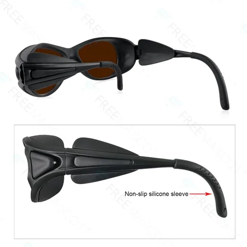Miniatura 2 de FreeMascot Gafas de seguridad láser profesionales OD 6+ 190nm-550nm/800nm-1700nm de longitud de onda