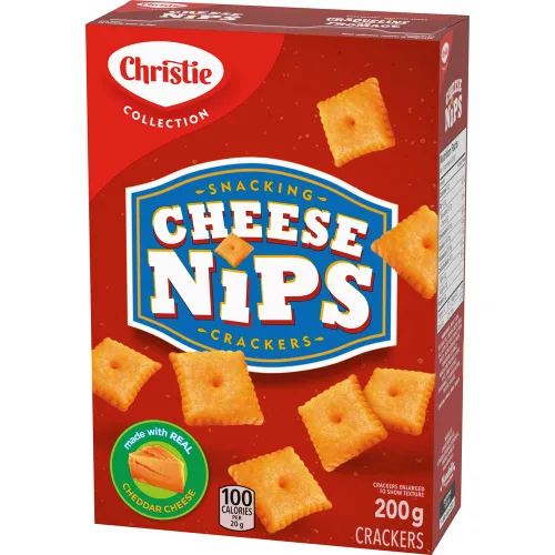 Miniatura 6 de Christie Cheese Nips Cheddar Galletas al horno, 1 caja (7.05 oz)