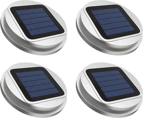 Miniatura 7 de Paquete de 2 tapas de luz solar para tarros de masón Luces solares impermeables con luces de hadas blancas cálidas, encendido/apagado automático