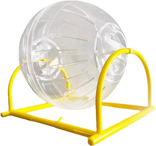 Miniatura 10 de Bola de ejercicio para hámster, rueda silenciosa para hámster, bola transparente para animales pequeños, para rata Dwar, alivia el aburrimiento