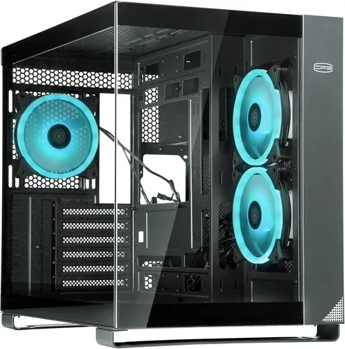 Miniatura 7 de PCCOOLER C3T500 ARGB Chasis para PC Mid Tower Escritorio Superior para PC Gaming para ATX/M-ATX/ITX con 6 Ventiladores ARGB, Diseño Sin Columnas
