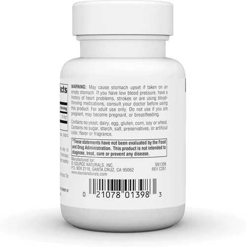 Miniatura 3 de Source Naturals Vinpocetine Tablets, Apoya el Rendimiento Cognitivo*, 10 mg - 60 Tabletas