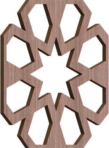 Miniatura 47 de Jackson Decorative Fretwork Wood Wall Panels, Large, 23 3/8" W x 23 3/8" H x 1/4" T, Cherry
