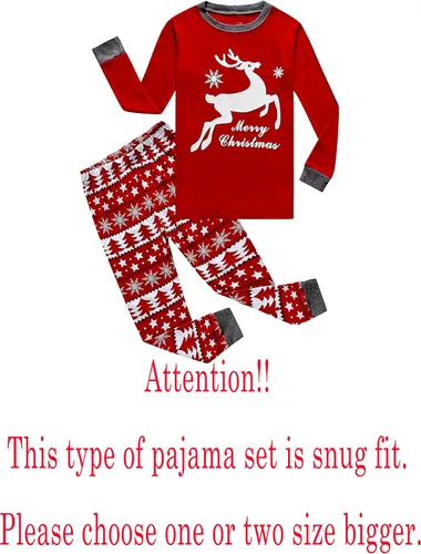 Miniatura 2 de Family Feeling - Conjunto de pijama de manga larga, diseño 100% de algodón, para niños pequeños