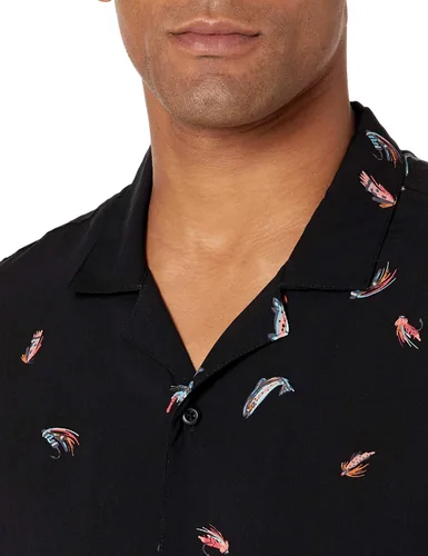Miniatura 4 de Goodthreads Camisa hawaiana de manga corta con cuello de campamento para hombre