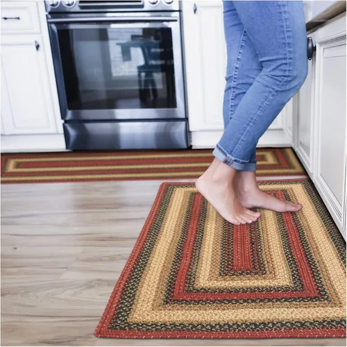 Miniatura 171 de Homespice Alfombras de Área Ovaladas Trenzadas de Yute Denim Azul de 8x10 pies para Sala de Estar, Dormitorio y Comedor. Apto para Mascotas. Estilos