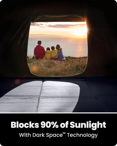 Miniatura 2 de OutdoorMaster Tiendas de campaña para 4/6 personas con tecnología de refugio opaco, fácil instalación en 60 segundos, tienda desplegable resistente