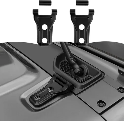 Miniatura 14 de RT-TCZ Kit de decoración exterior para bisagra de capó para Jeep Wrangler JL JLU y Gladiator JT 2018-2023, azul