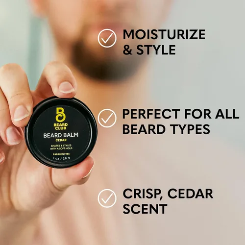 Miniatura 8 de Kit de cuidado de barba y kit de aseo para hombres The Beard Club - Esenciales para un cabello facial más saludable y con estilo - Navaja de filo