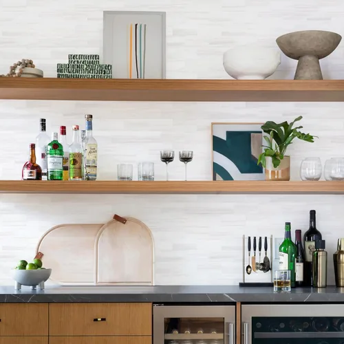 Miniatura 3 de STICKGOO 10 hojas de azulejos de metro para salpicaduras de cocina de aspecto de mármol blanco estrella, azulejos de pared de salpicaduras de cocina