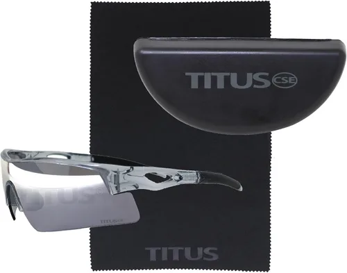 Miniatura 24 de TITUS G20 Gafas de seguridad para todos los deportes, protección para motocicletas, compatibles con ANSI Z87+ Marco negro - Lente ahumado - Con bolsa