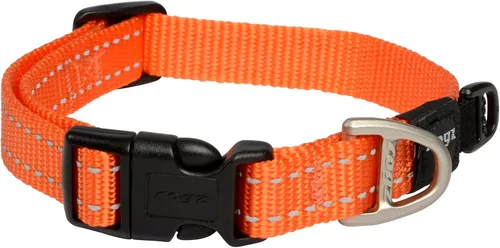 Miniatura 8 de Collar reflectante para perros medianos, ajustable de 12 a 17 pulgadas, color negro