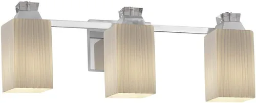 Miniatura 2 de Fusion Ardent - Barra de baño con 3 luces (cuadrada, con borde plano, cristal de mercurio), FSN-8473-15-MROR-CROM, 300watts, 120 volts