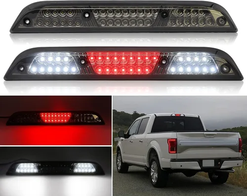 Tercera luz de freno LED de lente ahumada compatible con F150 2015-2024, F250/F350/F450/F550 2017-2024, Ranger 2019-2024, 3ª lámpara de parada de
