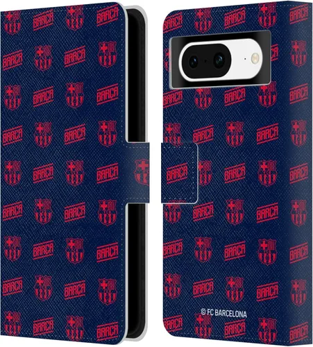 Miniatura 11 de Head Case Designs Funda de piel con licencia oficial del FC Barcelona Barca Crest Graphics para Google Pixel 8
