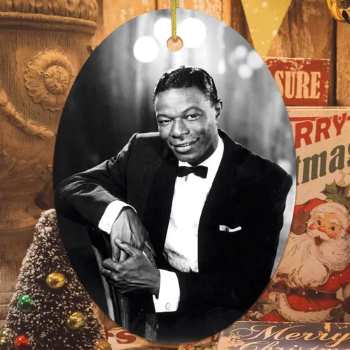 Miniatura 19 de Adornos navideños de moda con temática de cultura pop, películas y música - Huele a espíritu navideño Rock and Roll Adorno (Estrella)