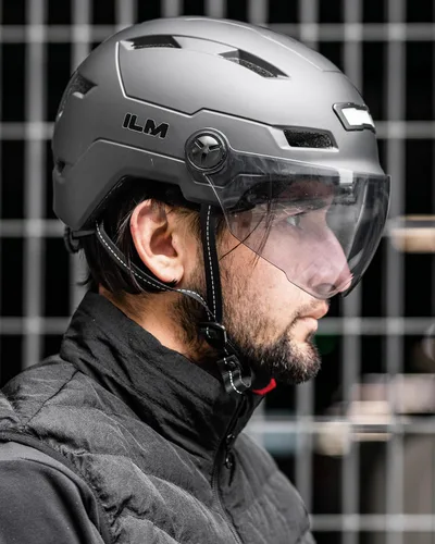 Miniatura 7 de ILM Casco de Bicicleta para Adultos con Luz LED Frontal y Trasera Recargable por USB Cascos de Bicicleta de Montaña y Carretera para Hombres