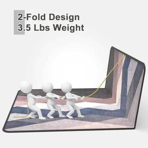 Miniatura 4 de Placoot Tapete resistente para silla de oficina para alfombras y suelos de madera dura, 48 x 36 pulgadas, peso de 3.5 libras, tapete decorativo