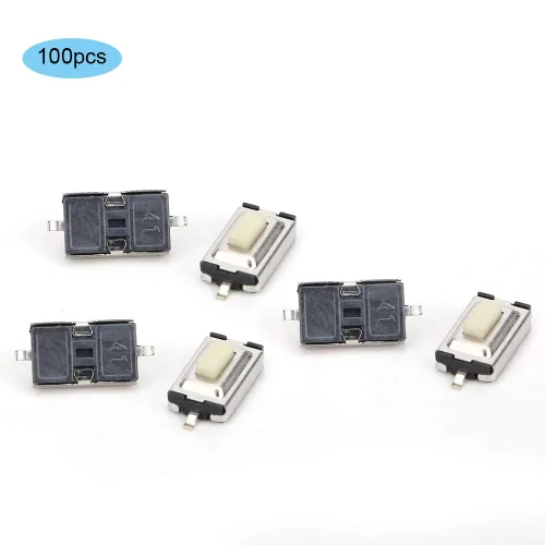 Miniatura 5 de Interruptor de botón táctil momentáneo, 100 interruptores de botón táctil de 0.118 x 0.236 x 0.098 in de alta sensibilidad de respuesta rápida Micro