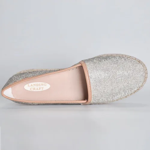 Miniatura 6 de landing craft Alpargatas planas para mujer, mocasines de punta redonda, zapatos planos planos de ancho ancho, zapatos casuales clásicos de lona