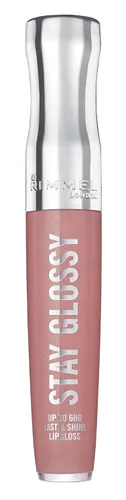 Miniatura 2 de Rimmel Stay Glossy Brillo de labios - Fórmula ligera y no pegajosa para color y brillo de labios - 130 Blushing Belgraves,.18oz Belgraves sonrojados