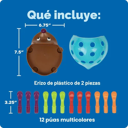 Miniatura 7 de Learning Resources Spike The Fine Motor Hedgehog - Juguetes Montessori para niños pequeños, forma de apilamiento, regalos para niños y niñas