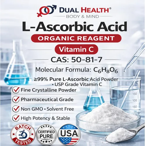 Miniatura 3 de Ácido ascórbico (17.64 oz - 1.1 libras) Polvo puro de vitamina C de alta potencia de grado alimenticio para células e inmunitarios, cristales finos