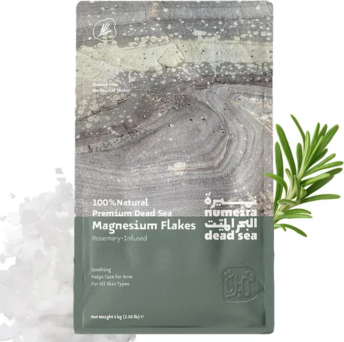 Miniatura 13 de Dead Sea Magnesium Flake Bath Soak - Escamas de cloruro de magnesio 100% puro con aceite esencial con infusión de lavanda (2.2 libras a granel)