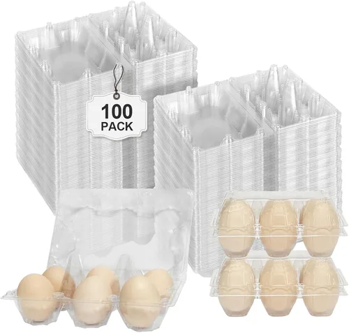 Miniatura 10 de Pintuson Paquete grande de 120 cartones de huevos jumbo - 6 cartones para patos a granel - Media docena grande exacta