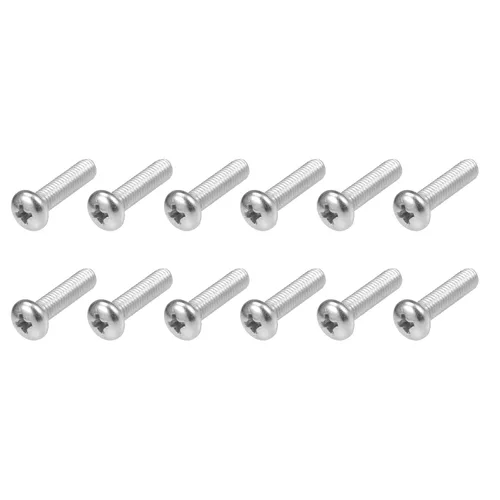 Miniatura 9 de METALLIXITY Tornillos de máquina (M1.0.236 x 0.079 in), 50 unidades, pernos Phillips cruzados de acero inoxidable 304, para instalación de muebles