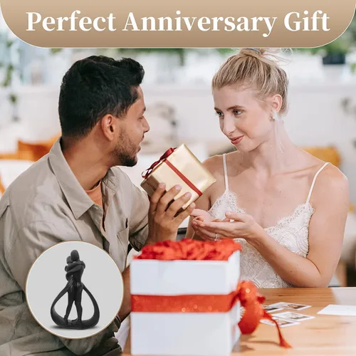Miniatura 7 de Esculturas modernas de resina para parejas, decoración del hogar, regalo romántico para bodas, día de San Valentín y aniversarios, figura decorativa